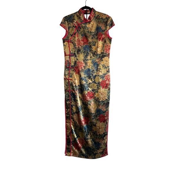 ASIAN Style Floral Dress Size M - Picture 1 of 5
